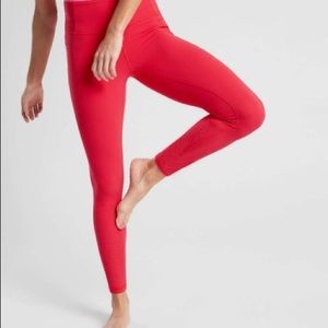 Athleta Red Leggings